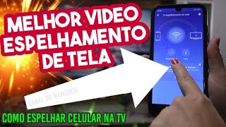 Como espelhar o celular na smart TV Lg  Samsung  Castto [upl. by Sawyere557]