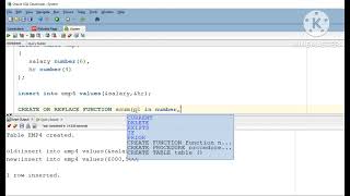 what is Function explain with example in Oracle SQL developer [upl. by Almita]