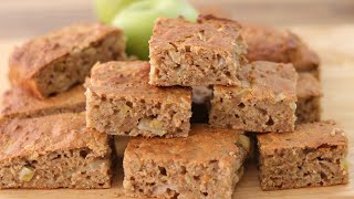 Healthy Apple Oatmeal Snack Cake Recipe [upl. by Ayrolg]