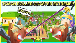 HAHA ENCES GAK KUAT NAIK ROLLER COASTER EXTREME DI MINI WORLD [upl. by Critchfield]