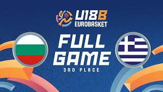 3RD PLACE GAME Bulgaria v Greece  Full Basketball Game  FIBA U18 Womens EuroBasket 2024 Div B [upl. by Leasi]