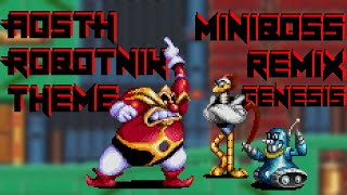 AOSTH Robotnik Theme  Miniboss Remix GenesisClassic Style [upl. by Ahsinehs]