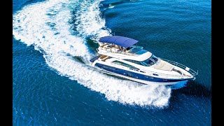 Fairline Squadron 55 Luxury Yacht Tour in Preveza Greece [upl. by Renfred]