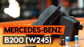 How to change front brake pads  front brake pad set on MERCEDESBENZ B200 W245 AUTODOC [upl. by Nelleus]