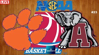 CLEMSON vs ALABAMA ACCSEC CHALLENGE COLLEGE BASKETBALL LIVE GAME CAST amp CHAT [upl. by Aiym]