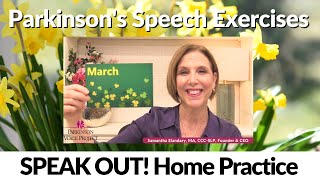 342024 Parkinsons Speech Exercises March [upl. by Chapland]