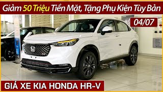 Khuyến mại xe Honda HRV đầu tháng 07 Giảm hơn 50 triệu tiền mặt tùy bản và tặng phụ kiện [upl. by Nawak]