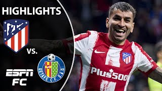 Atletico Madrid survives scare in 7goal thriller vs Getafe  LaLiga Highlights  ESPN FC [upl. by Yelkcub]