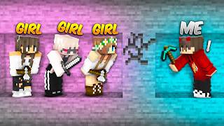 Minecraft Manhunt BOYS vs 3 GIRLS [upl. by Slinkman]