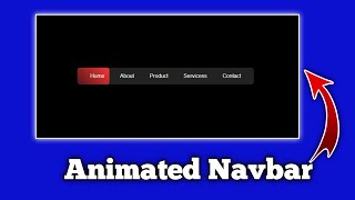 Animated Navbar in html amp css  Menu Hover Animation effects  awesome animated navbar [upl. by Lalaj]