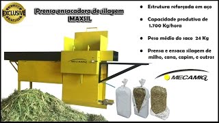 Silage packing machine mecamig zap 33984522521 [upl. by Llerrah]