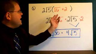 The Distributive Property with Radicals [upl. by Clary839]