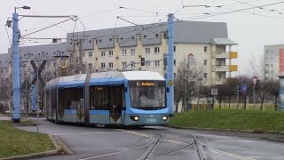 Straßenbahn Chemnitz Tram Route 5 Hutholz  Gablenz Adtranz Variobahn [upl. by Razaile]