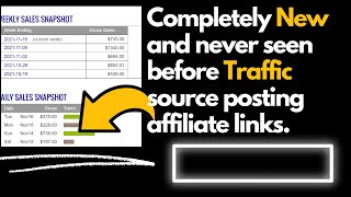 Supper New  Free Traffic source that makes 100 posting affiliate links🤑🤑 [upl. by Gamaliel]