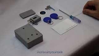 How to Set Up Admin amp User Cards for ETEKJOY RFID Electronic Lock for Wooden Cabinet Gray ET916 [upl. by Arreic]