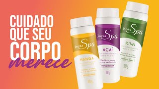 LANÇAMENTO Talco Corporal Perfumado  Favorita Spa  Catálogo Favorita Ed 53 [upl. by Nnaillij]