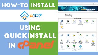 Howto Install e107 Using QuickInstall in cPanel [upl. by Gnuh]