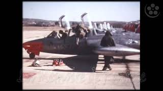 PATROUILLE DE FRANCE film 1978  Fouga Magister Salon de Provence France  family memory cinema 8mm [upl. by Ahsyad]