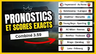 🏆 8 Pronostic foot  Europa League jeudi 15 février AC Milan  Rennes Benfica  Toulouse ect [upl. by Arracahs]