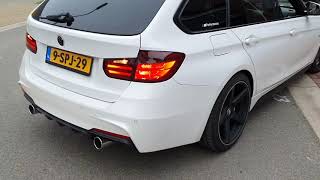 BMW F31 320D DOWNPIPE EXHAUST SOUND 335 LOOK UITLAAT SPORTUITLAAT SYSTEM maxiperformance nl [upl. by Enneillij]