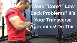 Weak “Core” Low Back Problems It’s Your Transverse Abdominis Do This  Dr Wil amp Dr K [upl. by Osgood749]