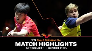 Wang Chuqin vs Truls Moregard  MS QF  WTT Finals Fukuoka 2024 [upl. by Ettennig]