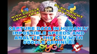 Use Google Gemini Ai API FREE for Large Data we capture with Playwright Python [upl. by Norra]