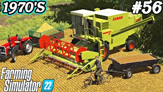 1970S Small BARLEY HARVEST Working in the garden Collecting straw FS 22 Timelapse Ep 56 [upl. by Oinotnanauj972]