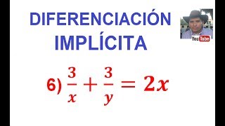 6 Diferenciación Implícita DerivaciónDerivada del Producto con exponente negativo [upl. by Niehaus]