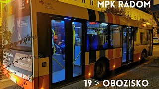 Solaris Urbino 10 III 887 MPK Radom  linia 19 [upl. by Dihahs]