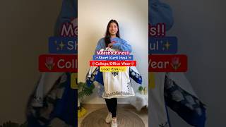 Meesho short kurti haul under ₹399🩷 Officecollege wear✨meeshofinds shortkurti kurtihaul [upl. by Cheston]