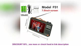 Top BEST Sansui F51 Retro Video Radio Wireless Bluetooth Speaker Portable Mini [upl. by Ateloiv]