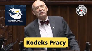 Janusz KorwinMikke  Kodeks pracy [upl. by Noyahs283]