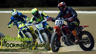 Luca marini win for americana 2 finale  100km dei campioni vr46 motoranch flattrack [upl. by Ahter]