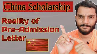 Pre Admission Letter for China Scholarship  CSC Guide official [upl. by Omor91]