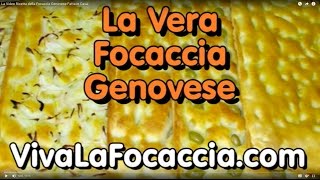 La Video Ricetta della Focaccia Genovese Fatta in Casa [upl. by Kizzee]