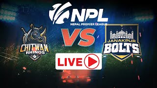 NPL LIVE CHITWAN RHINOS VS JANAKPUR BOLTS  Nepal Premier League 2024  TU Cricket Ground npl [upl. by Zurn844]