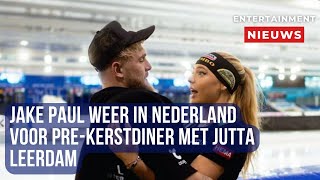 Jake Paul verrast met prekerstdiner in Nederland samen met Jutta Leerdam [upl. by Stearns835]