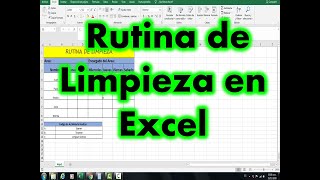 Plantilla de limpieza en excel [upl. by Danita311]