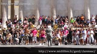 Fanfares sur le parvis de la Maison Carrée à Nîmes [upl. by Miles637]