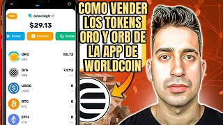 Como Vender los tokens OROORB de la App de WorldCoin [upl. by Clement270]