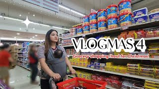 Realistic GROCERY SHOPPINGHAUL WITH ME for Christmas🛍 VLOGMAS 4 [upl. by Akcinahs5]