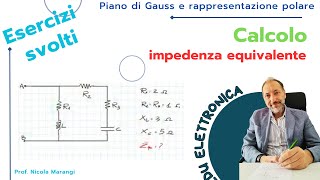 Calcolo dell’Impedenza Equivalente tra Due Morsetti  Esercizio Spiegato [upl. by Narcho989]