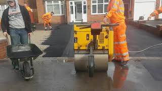 Jd just driveways ltd Anorther new tarmac driveway [upl. by Anomer]