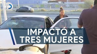 Conductor impactó auto con tres mujeres abordo resultaron lesionadas [upl. by Bald]