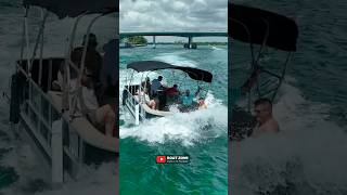 Pontoon Fail at Haulover Inlet  Boat Zone [upl. by Nihsfa]