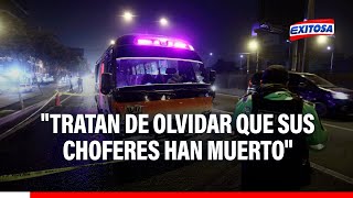 🔴🔵quotTratan de olvidar que sus choferes han muertoquot Dirigente arremete contra empresarios de buses [upl. by Einnek]