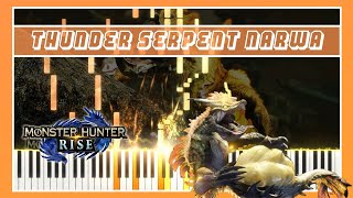 Lady of Lightning Thunder Serpent Narwa  Monster Hunter Rise  Piano Synthesia [upl. by Ecnaiva734]