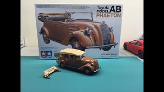 Tamiya Toyota Model AB Phaeton Kit Review [upl. by Inad]