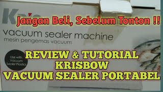 JANGAN BELI  VACUUM SEALER PORTABEL KRISBOW SEBELUM TONTON INI [upl. by Seaver]